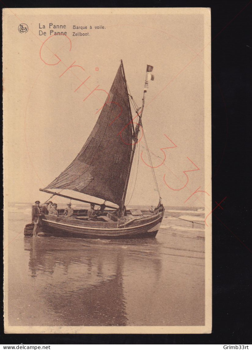 La Panne - Barque à Voile - Postkaart - De Panne