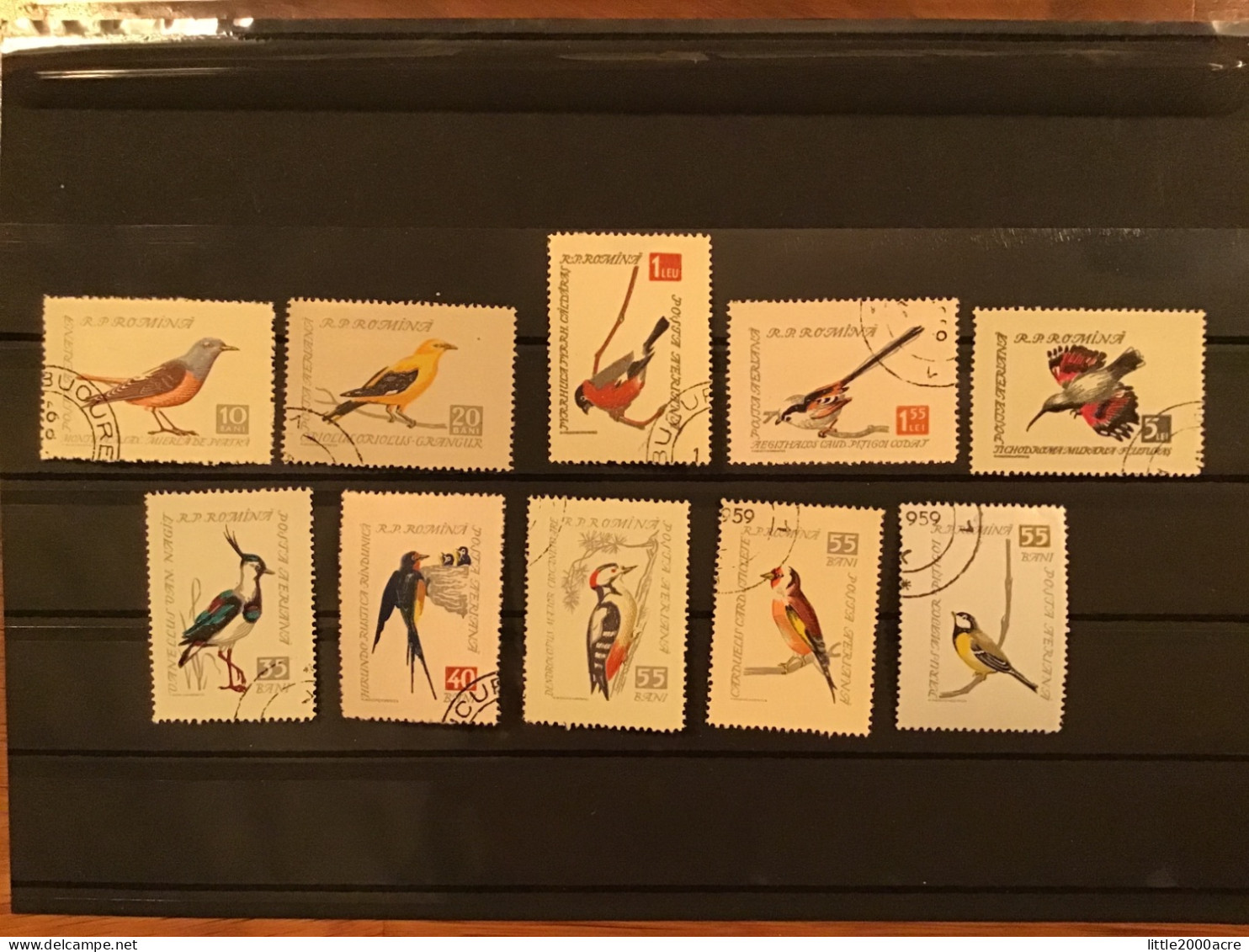 Romania 1959 Birds Used SG 2648-57 Yv 91-100 Mi 1780-9 - Oblitérés