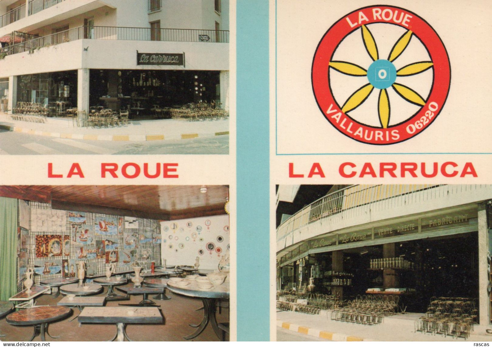 CPM - P - ALPES MARITIMES - VALLAURIS - LA ROUE - LA CARRUCA - TABLES - ACIERS - POTERIES - Vallauris