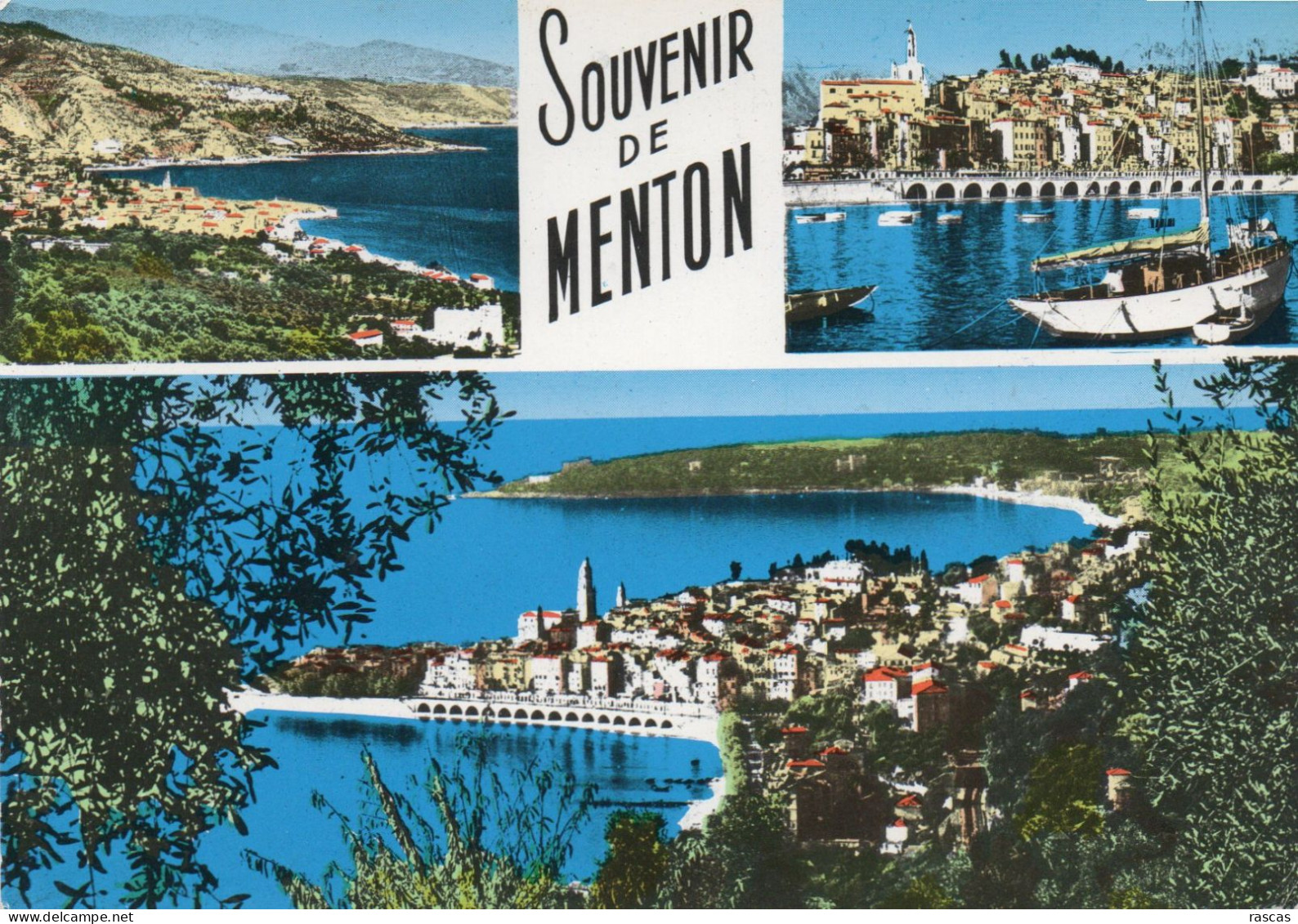 CPM - P - ALPES MARITIMES - SOUVENIR DE MENTON - VUE PANORAMIQUE - Menton