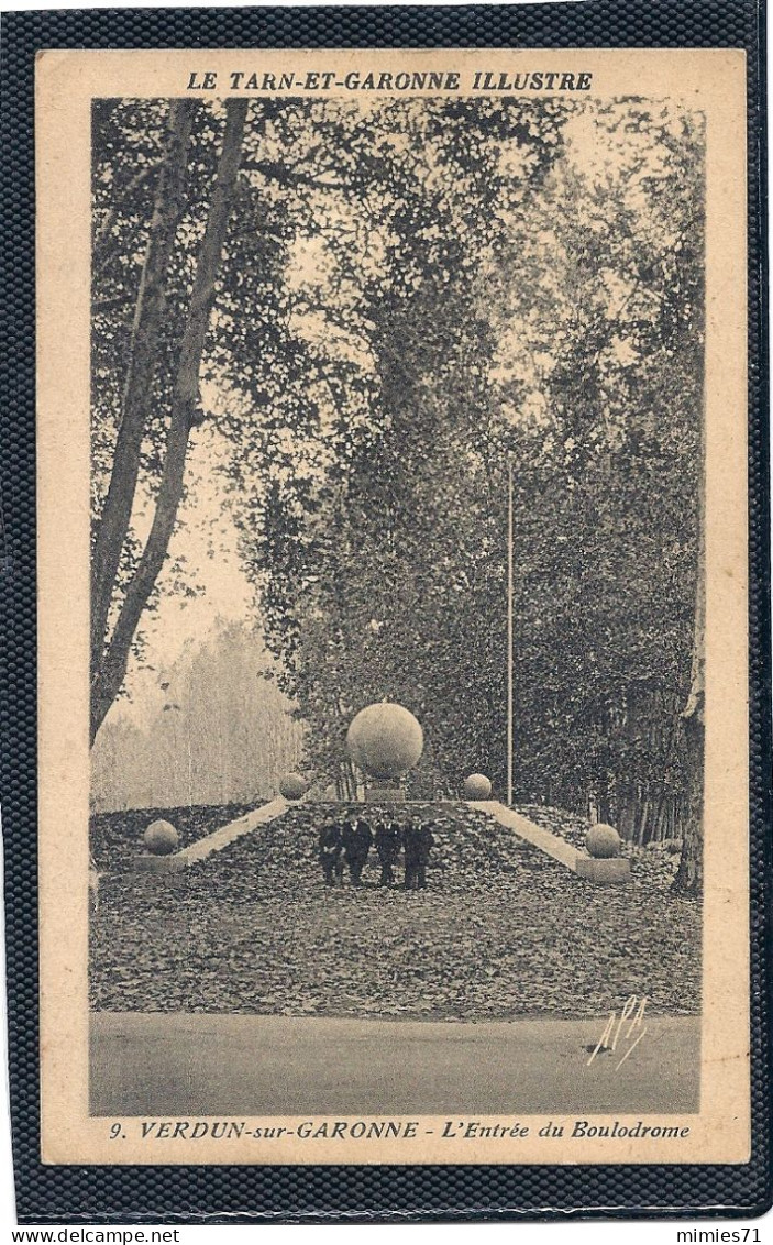 CPA  VERDUN SUR GARONNE  L'Entrée Du Boulodrome - Verdun Sur Garonne