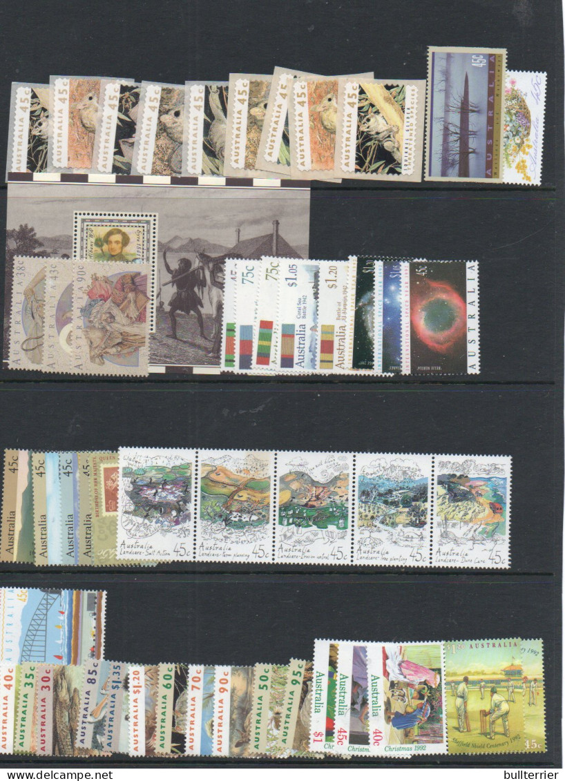 AUSTRALIA - MODERN MAINLY MNH SEELCTIONS OF STAMPS,SETS SOME SA ,FACE VALUE AU$ 155 (£80) - Autres & Non Classés