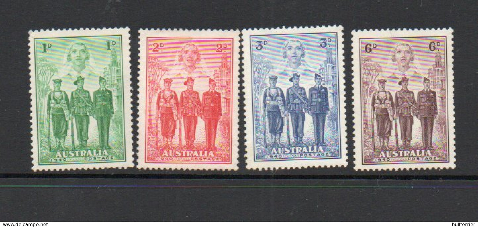 AUSTRALIA - 1940 - IMPERIAL FORCES SET OF 4 , MINT HINGED PREVIOUSLY -VERY FINE  , SG £57 - Nuevos