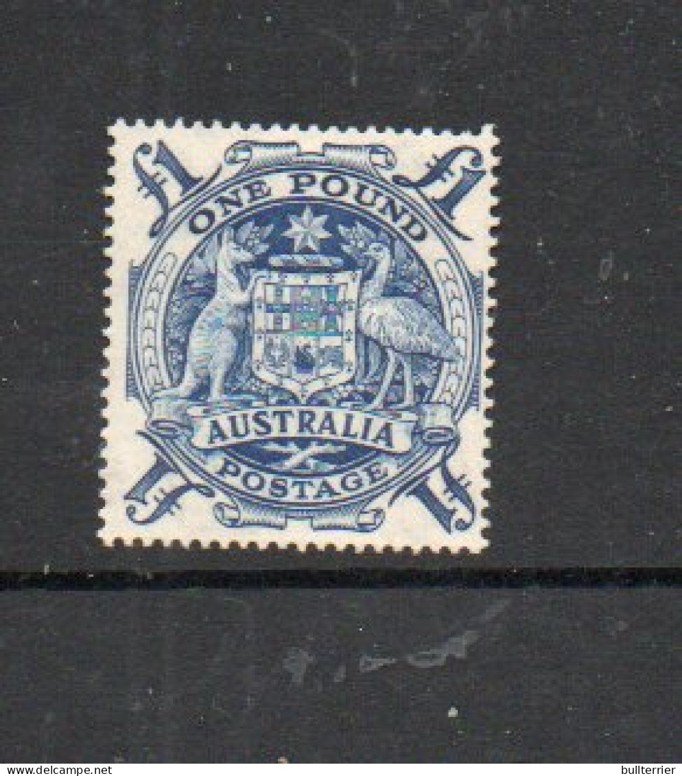 AUSTRALIA - 1948 - ARMS £1 BLUE   MINT HINGED PREVIOUSLY -VERY FINE  , SG £42 - Ungebraucht