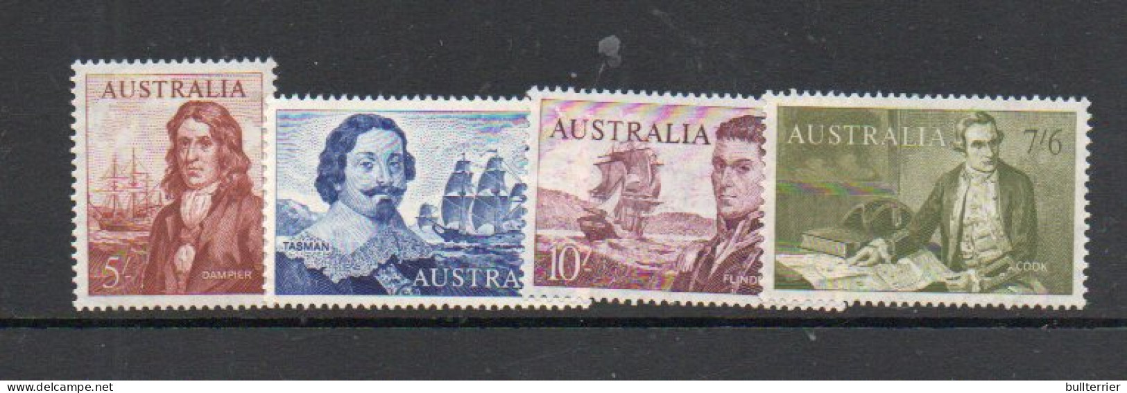 AUSTRALIA - 1963- NAVIGATORS 4/-,5/-, 7/6, AND 10/- MINT HINGED PREVIOUSLY -VERY FINE  SG £46I - Neufs