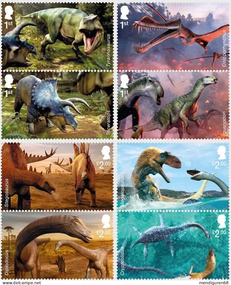 GROSSBRITANNIEN GRANDE BRETAGNE GB 2024 THE AGE OF THE DINOSAURS SET 8V MNH SG 5137-44 - Unused Stamps