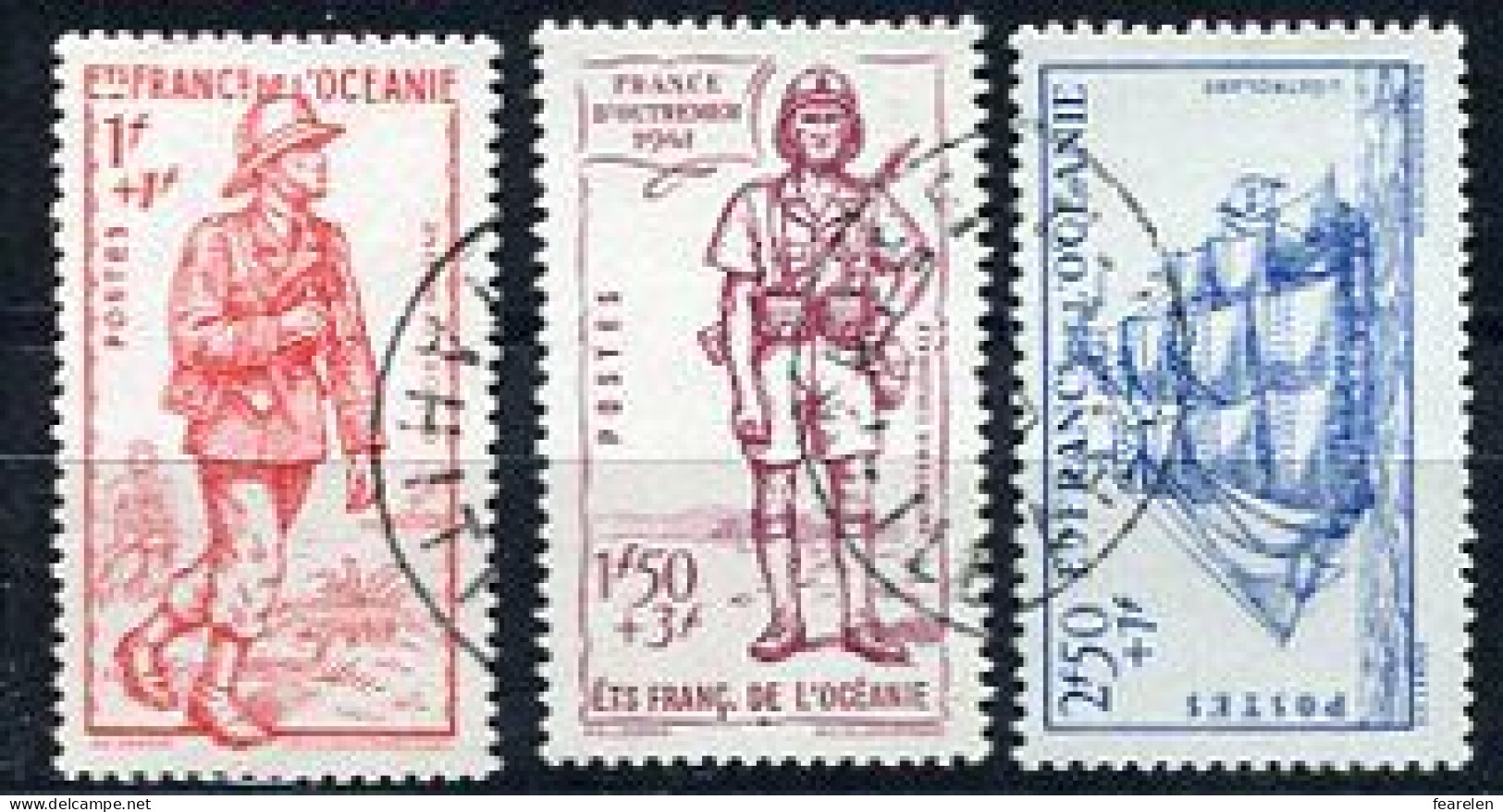 Colonie Française ; Océanie N°135/7 Oblitérés ; Qualité Très Beau - Used Stamps