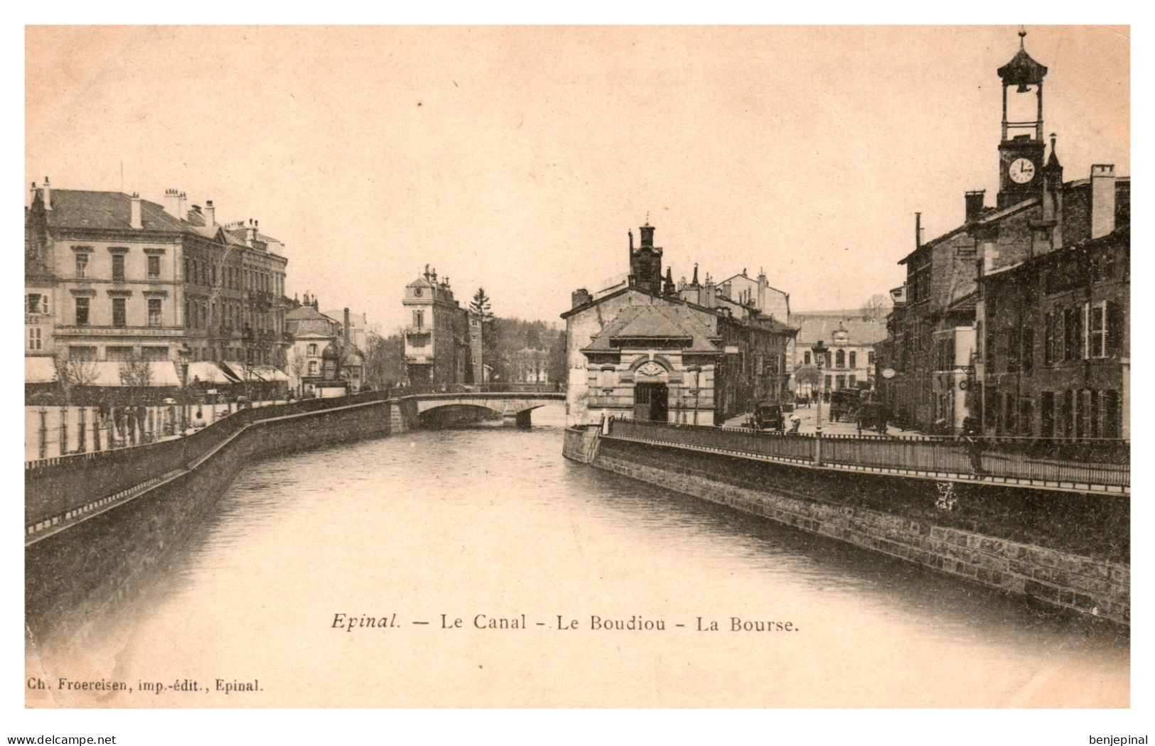 Epinal - Le Canal - Le Boudiou - La Bourse - Epinal