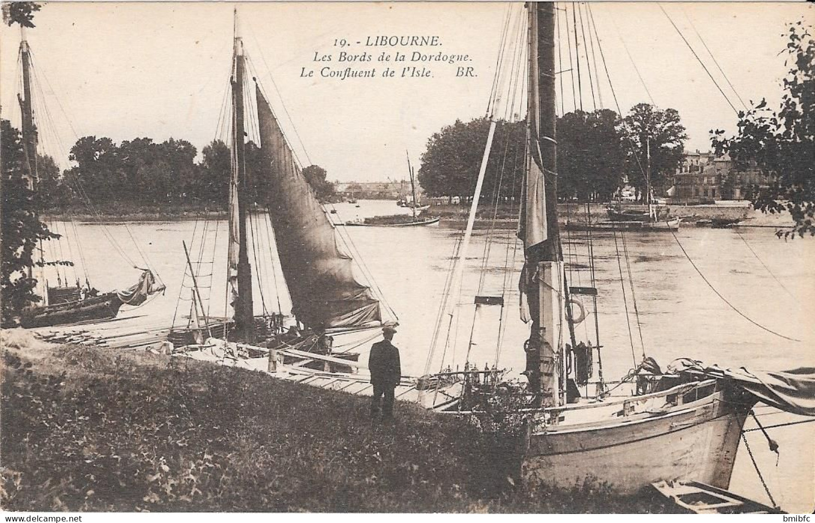 LIBOURNE - Les Bords De La Dordogne - Le Confluent De L'Isle - Libourne