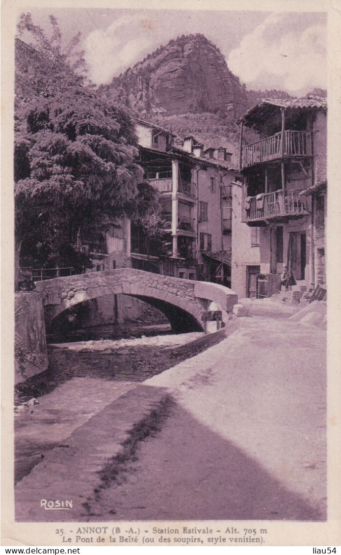 ANNOT Le Pont De La Beïté (1934, Cachet Daguin) - Sonstige & Ohne Zuordnung