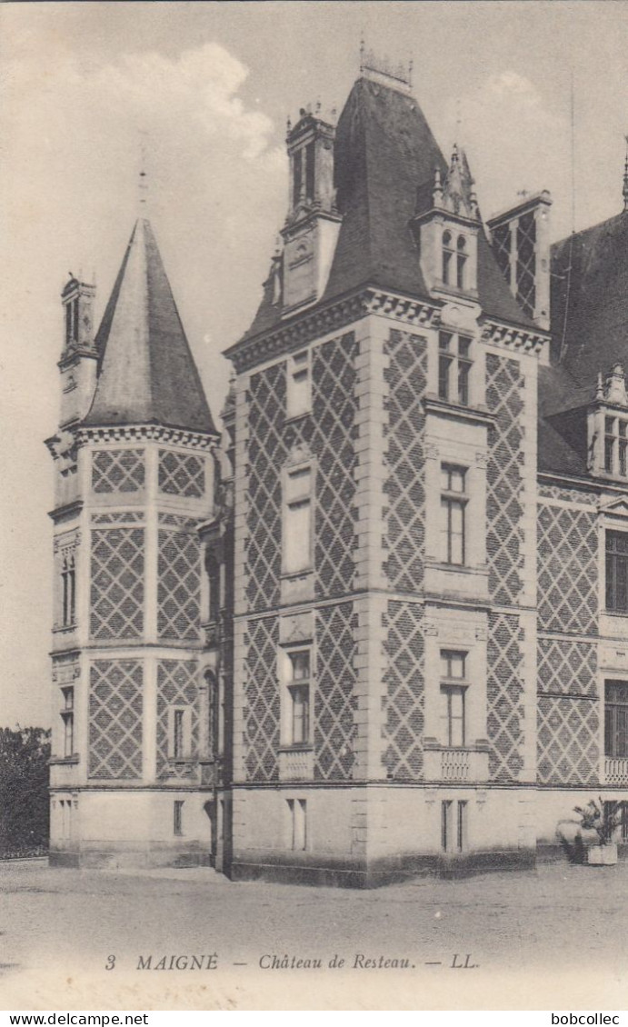 MAIGNE (Sarthe): Château De Resteau - Autres & Non Classés