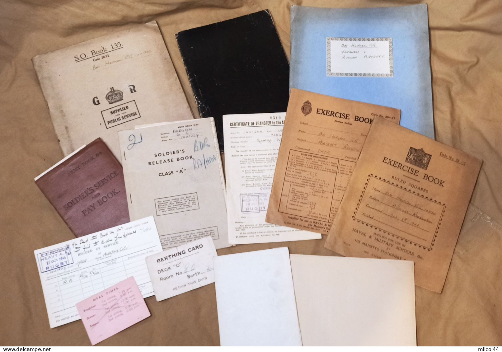 GB WW2 - Lot De Documents D'un Artilleur De La DCA - Documentos