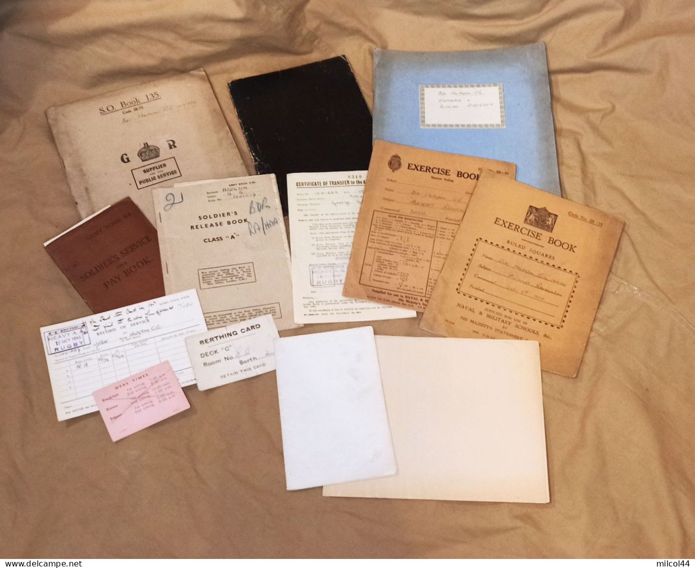 GB WW2 - Lot De Documents D'un Artilleur De La DCA - Documenten