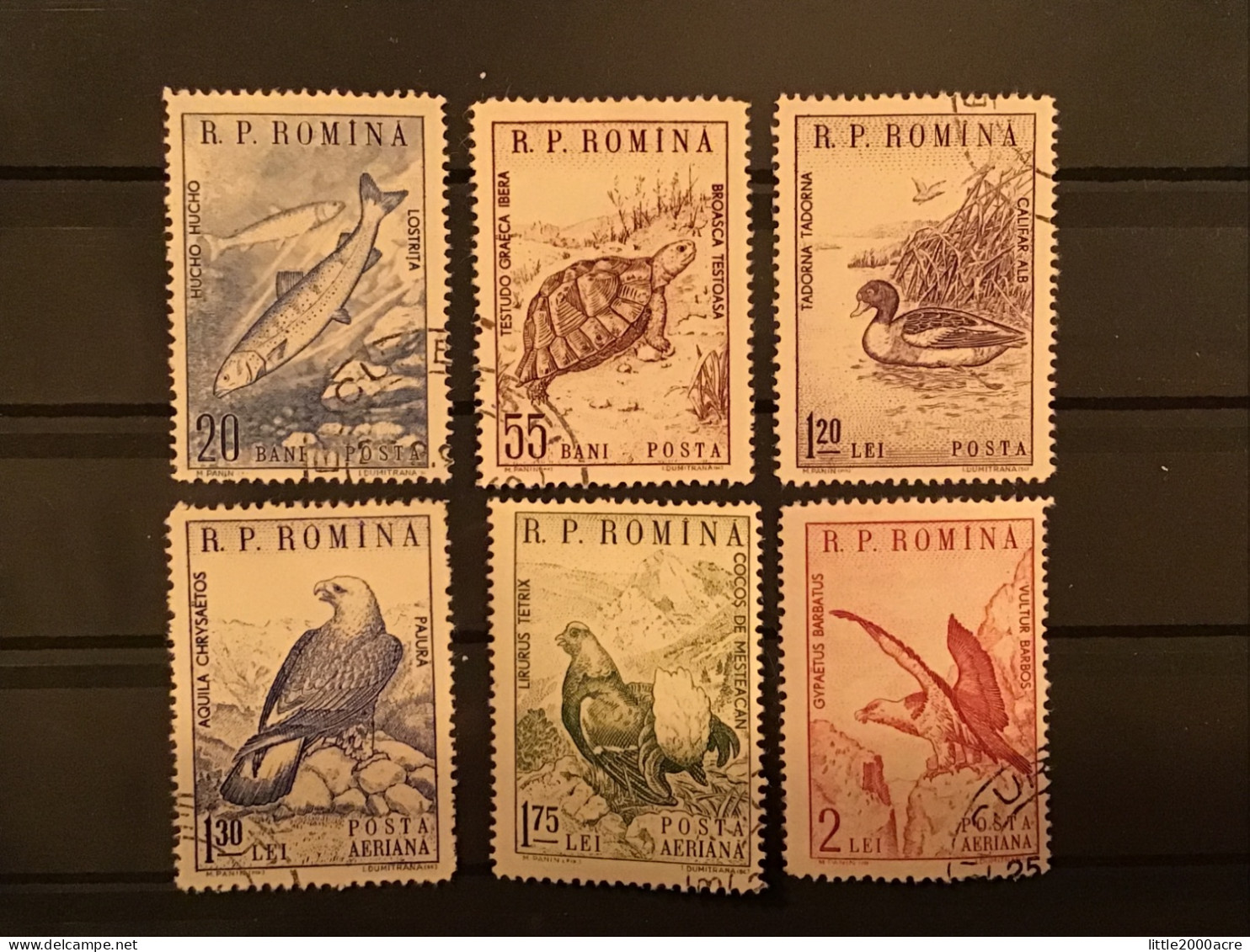 Romania 1960 Fauna Used SG 2702-7 Yv 1670-2 + PA107-9 Mi 11833-8 - Gebraucht