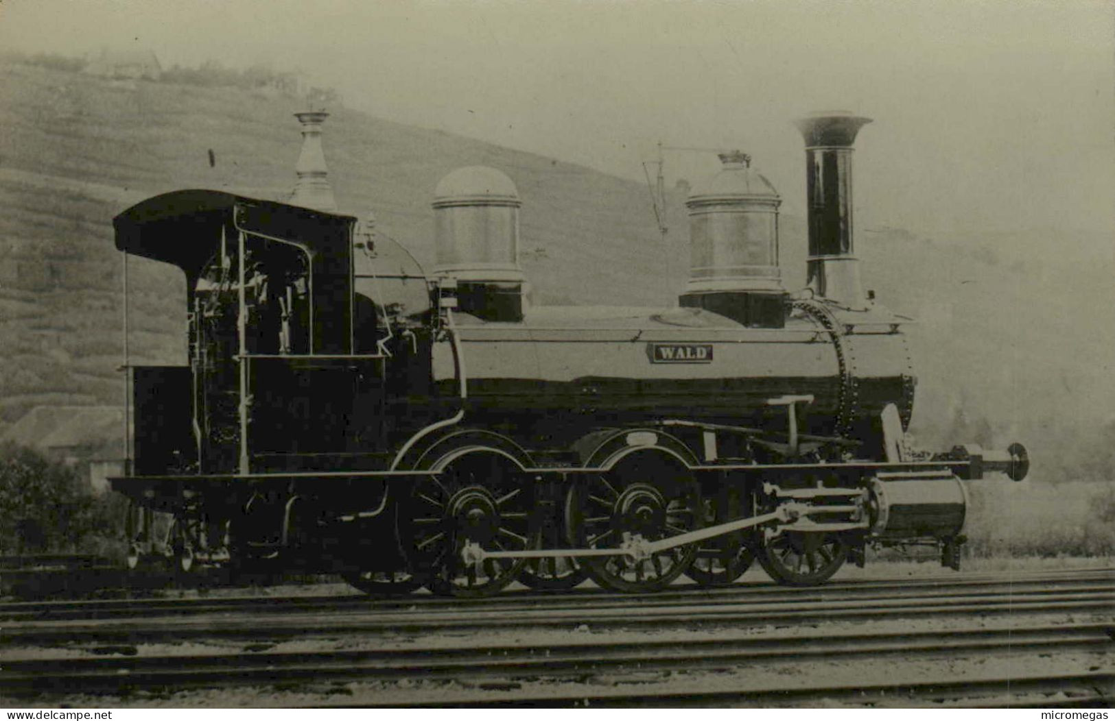 Reproduction - Bergisch-Märkische Bahn - Lokomotive "Wald" - Esslingen 1864/67 - Treni