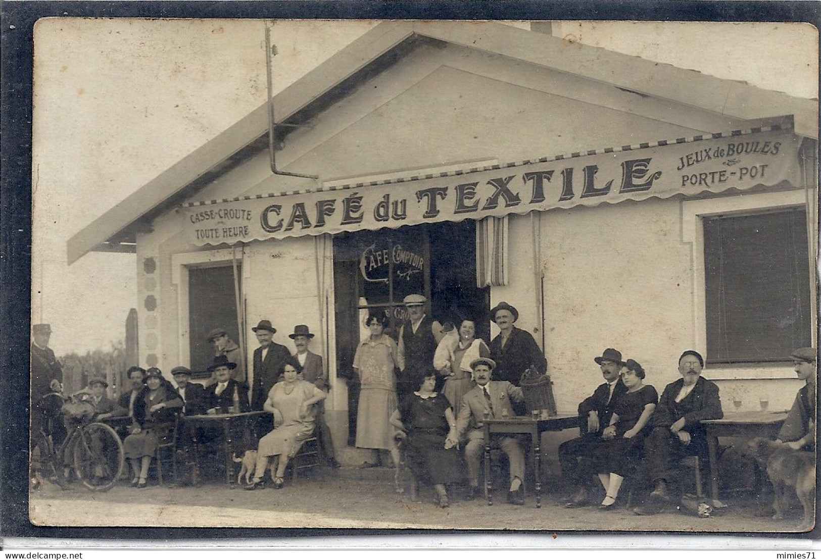 CARTE PHOTO   CAFE DU TEXTILE A Identifier - Photos