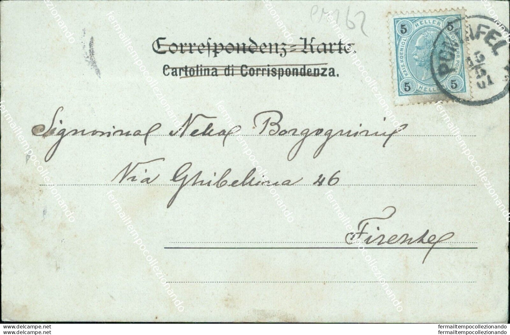 Cm262 Cartolina Grus Aus Pontafel 1901 Provincia Di Udine Friuli - Udine