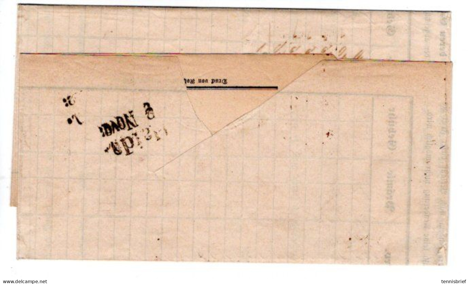 1865 , 10 Kr. Paar , Klar " PRAG " , Kpl.Brief, Voller  Inhalt , Vordruck Der Adresse  #134 - Briefe U. Dokumente