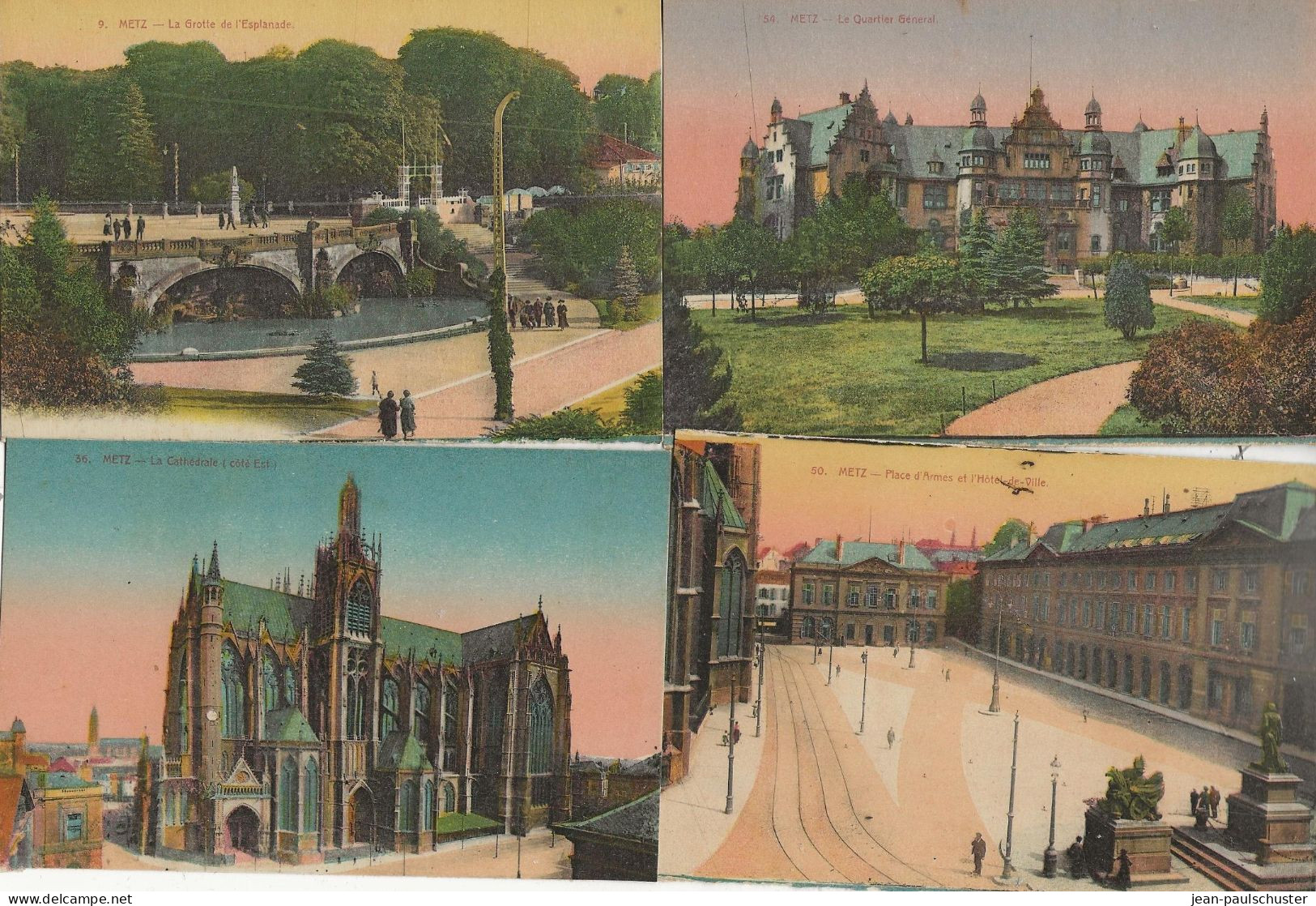 57 - 67 - METZ - LOT DE 20 CPA VIERGES  COLORISEES  TOUTES SCANNEES - 5 - 99 Postales