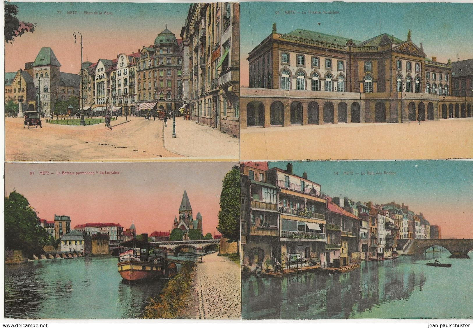 57 - 67 - METZ - LOT DE 20 CPA VIERGES  COLORISEES  TOUTES SCANNEES - 5 - 99 Postales