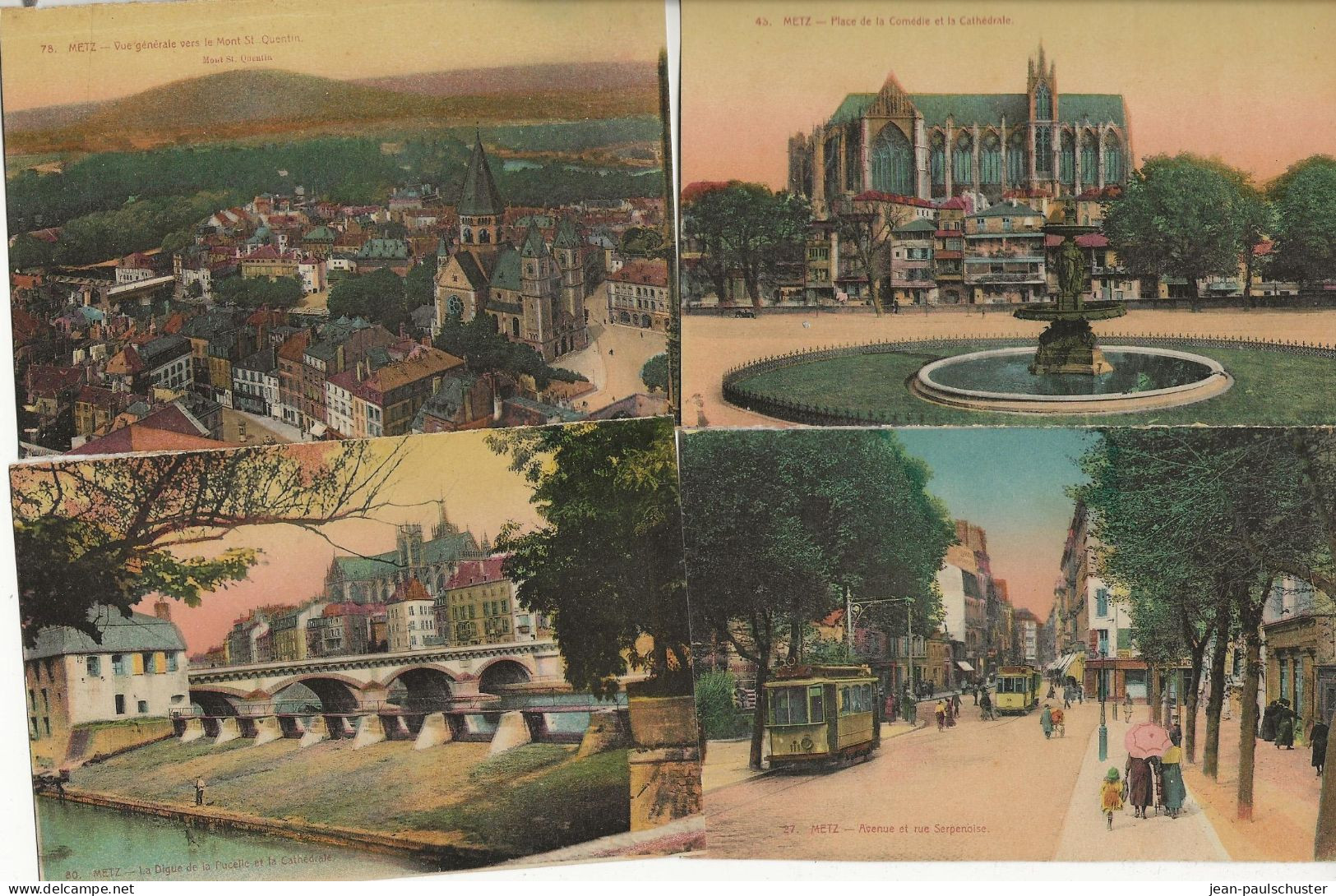 57 - 67 - METZ - LOT DE 20 CPA VIERGES  COLORISEES  TOUTES SCANNEES - 5 - 99 Postkaarten