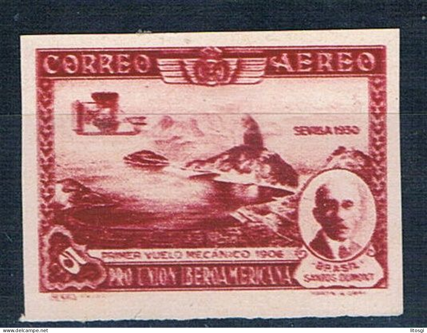 ESPAÑA PRO UNION IBEROAMERICANA EDIFIL 583CCSD CAMBIO COLOR MNH** - Unused Stamps