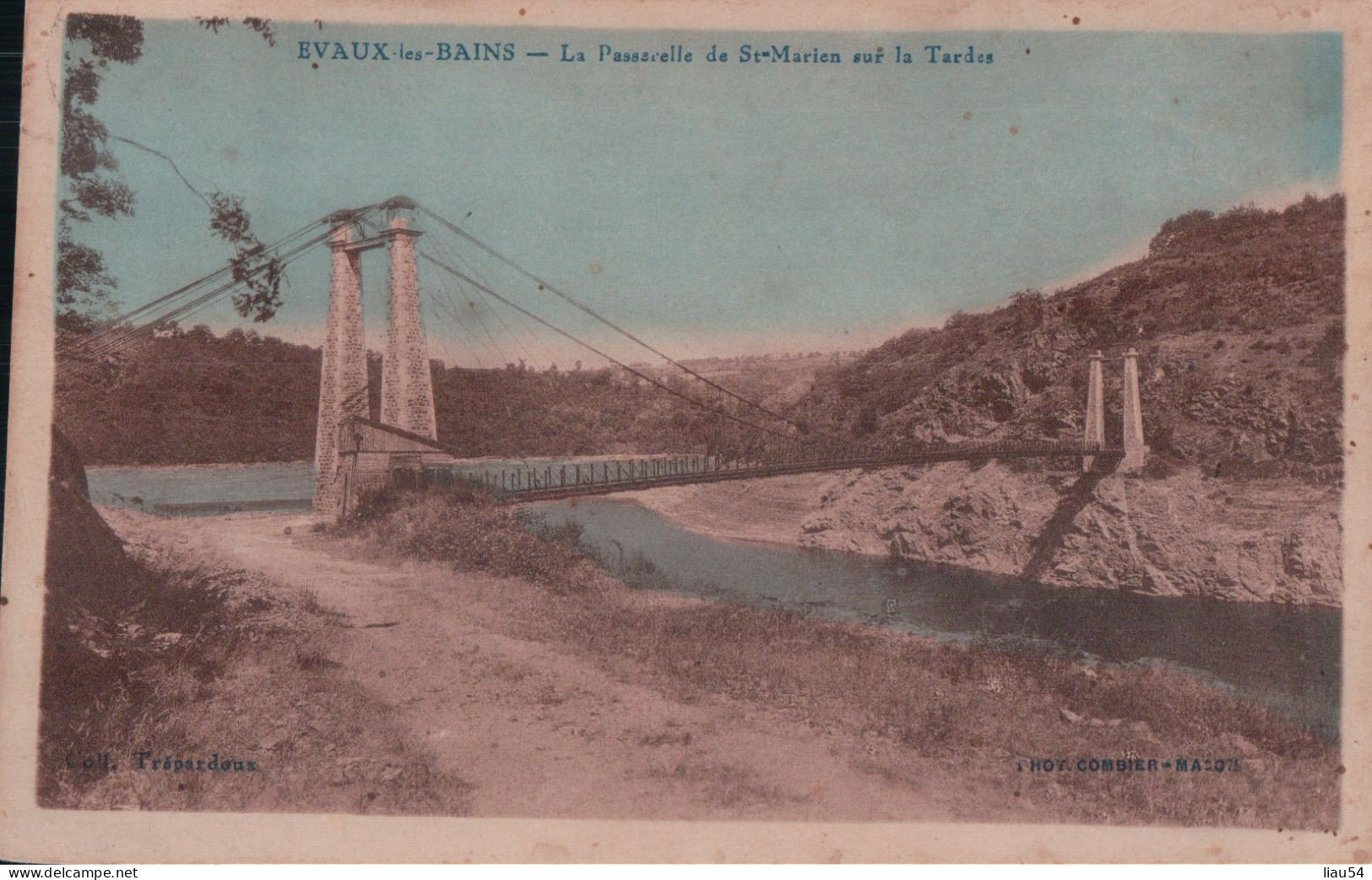 EVAUX Les BAINS La Passerelle De St-Marien Sur La Tardes (1938) - Evaux Les Bains