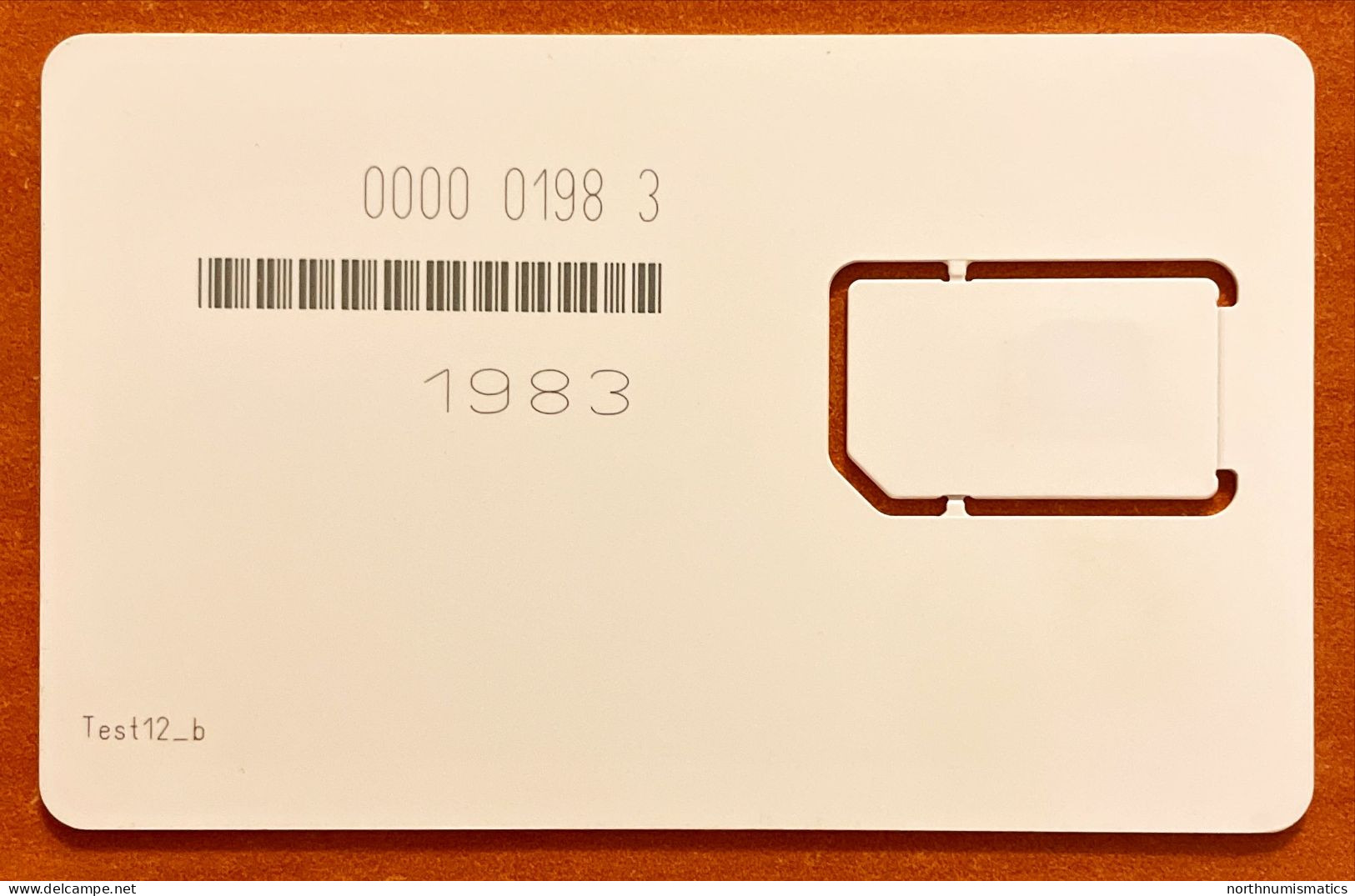 Gsm  Original Chip Sim Card Test12-b - Colecciones