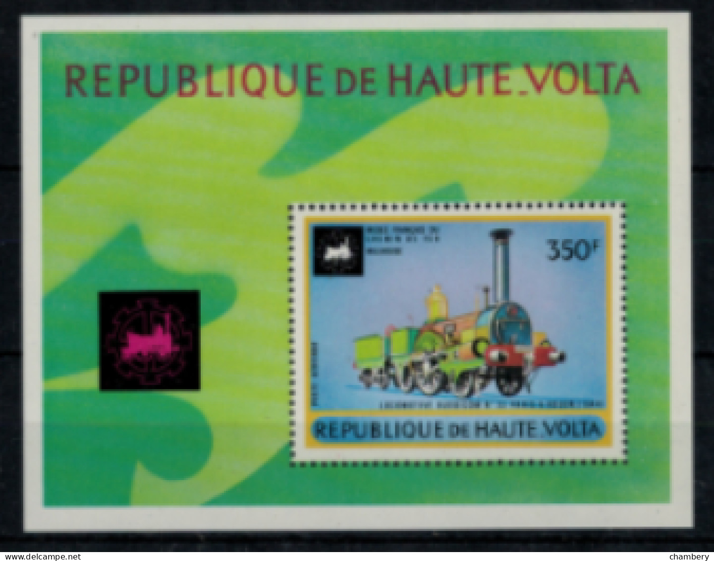 Hte-Volta - PA - "Rétrospective Des Chemins De Fer" - Bloc Neuf 2** N° 5/J De 1973 - Haute-Volta (1958-1984)