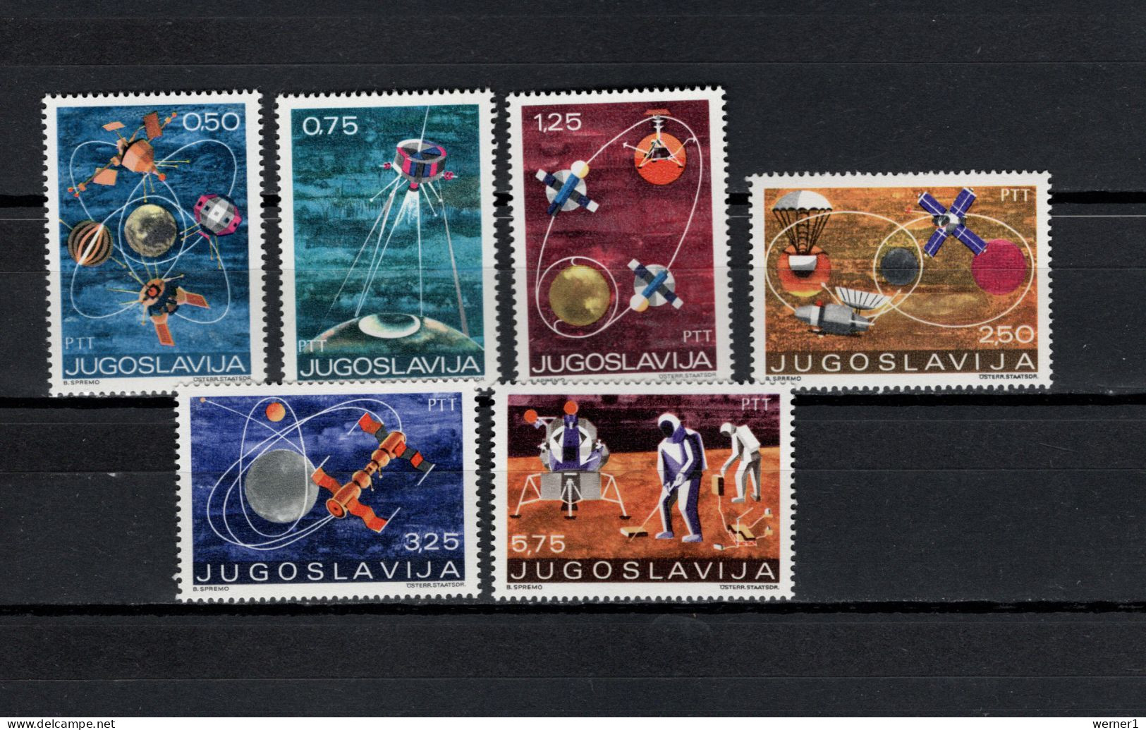 Yugoslavia 1971 Space, Space And Science Set Of 6 MNH - Europe