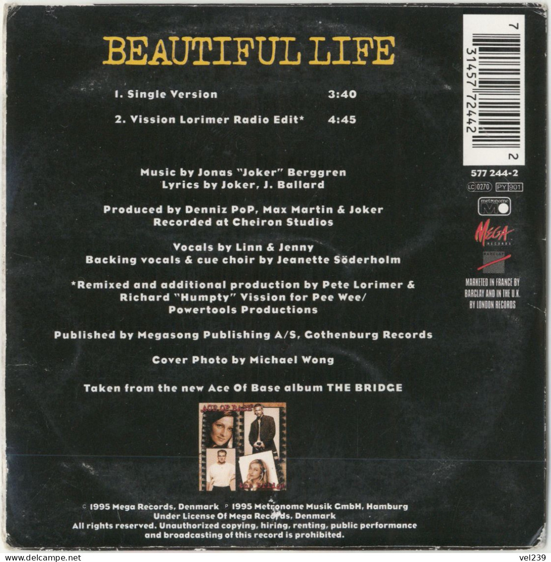 Ace Of Base. Beautiful Life. CD 2 Titles - Disco, Pop