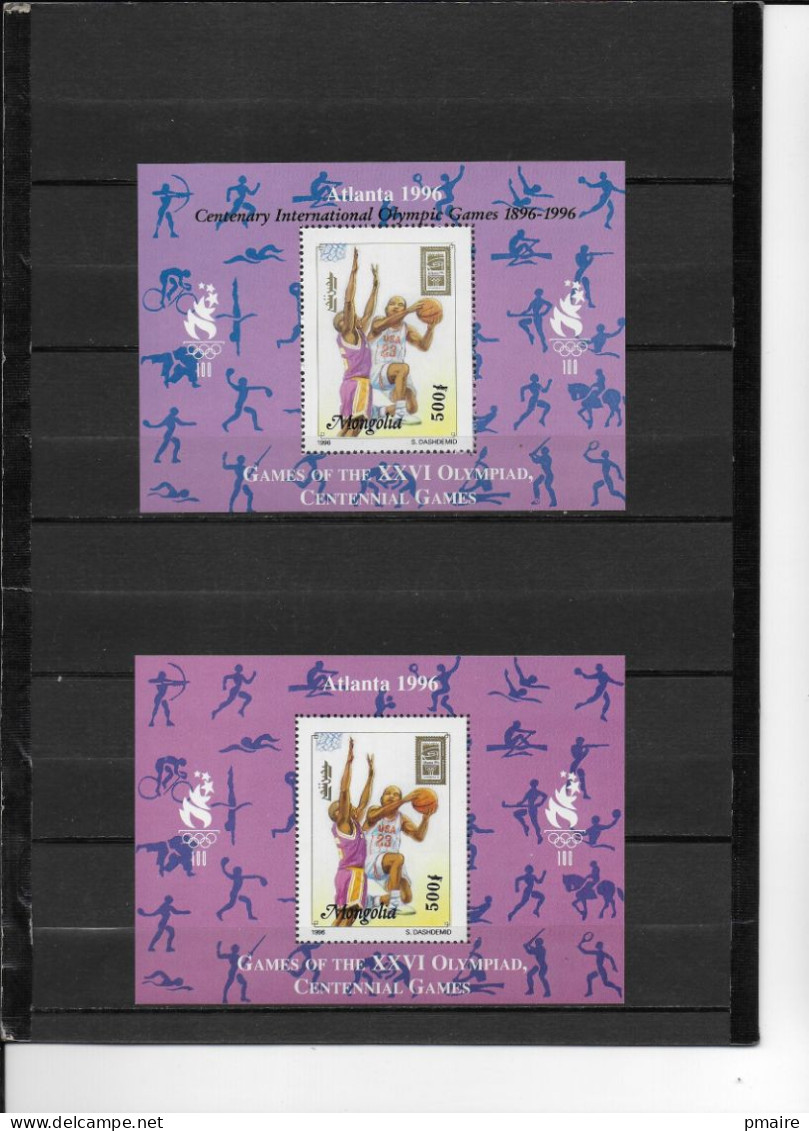 P14 Lot De Timbres Neufs Et 2 Blocs Basket-ball 2 Scans MNH - Basket-ball