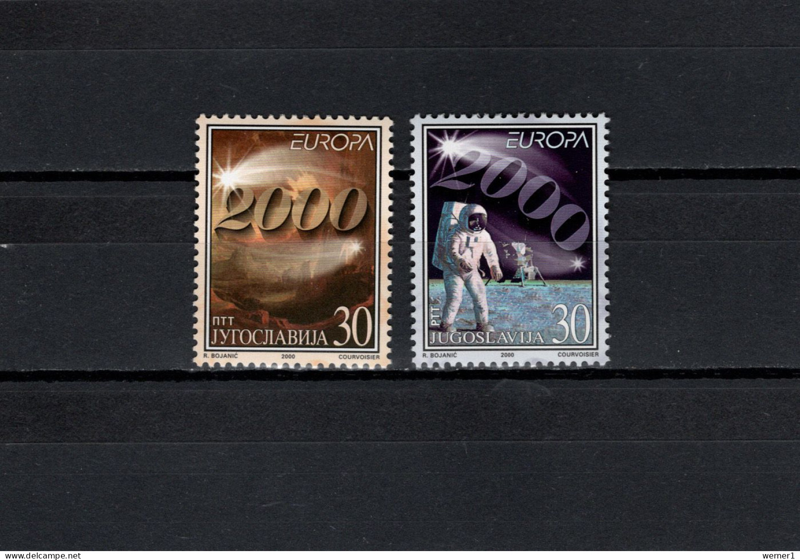 Yugoslavia 2000 Space, Europa CEPT Set Of 2 MNH - Europe