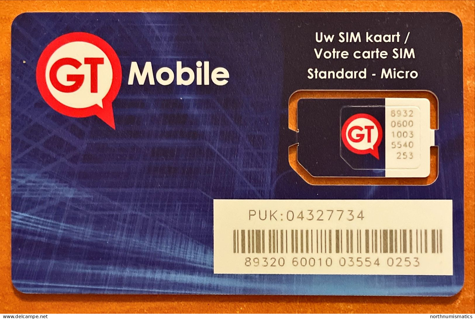 GT Mobile Gsm Original Chip Sim Card - Lots - Collections