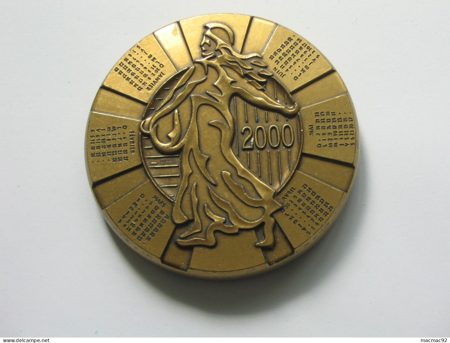 Médaille - Monnaie De Paris 2000 - Passage Du Franc   **** EN ACHAT IMMEDIAT **** - Profesionales / De Sociedad