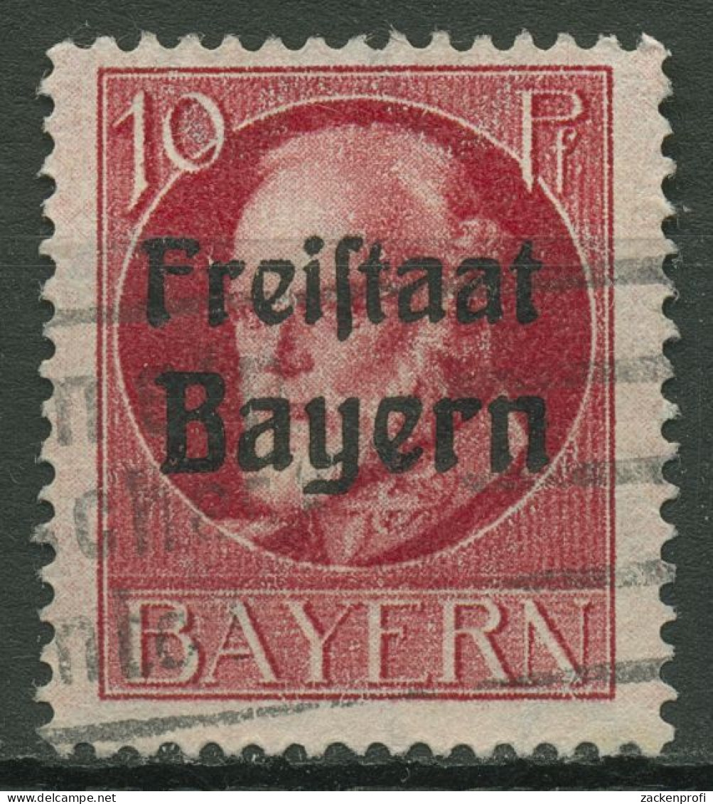 Bayern 1919 König Ludwig III. Mit Aufdruckfehler 155 A Sf Gestempelt - Used