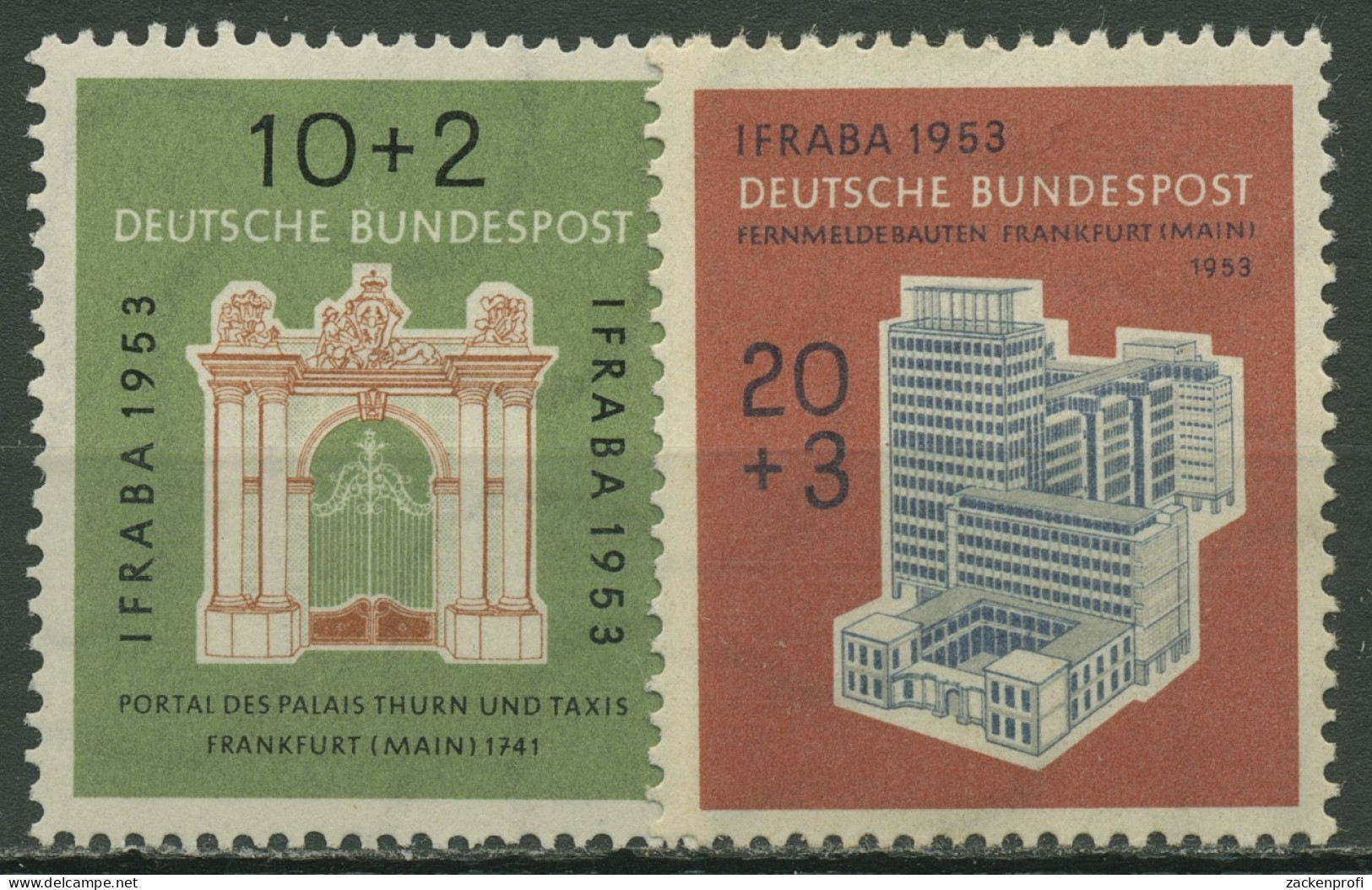 Bund 1953 Int. Briefmarken-Ausstellung IFRABA 171/72 Mit Falz - Ungebraucht