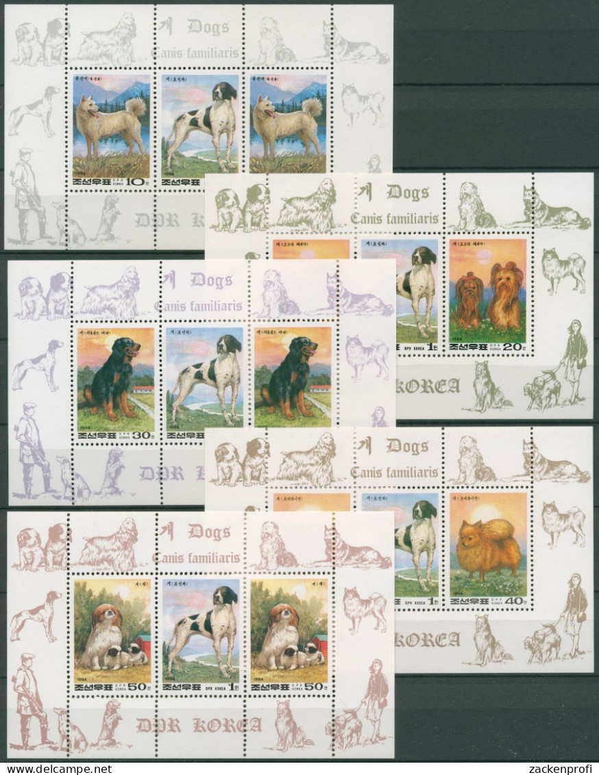 Korea (Nord) 1994 Chin. Neujahr: Jahr Des Hundes 3507/12 K Postfrisch (C74814) - Corée Du Nord