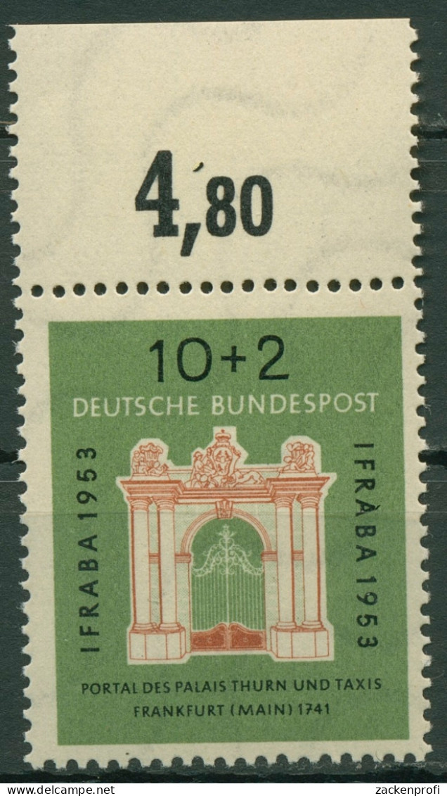 Bund 1953 Int. Briefmarken-Ausstellung IFRABA 171 Oberrand Postfrisch - Ungebraucht