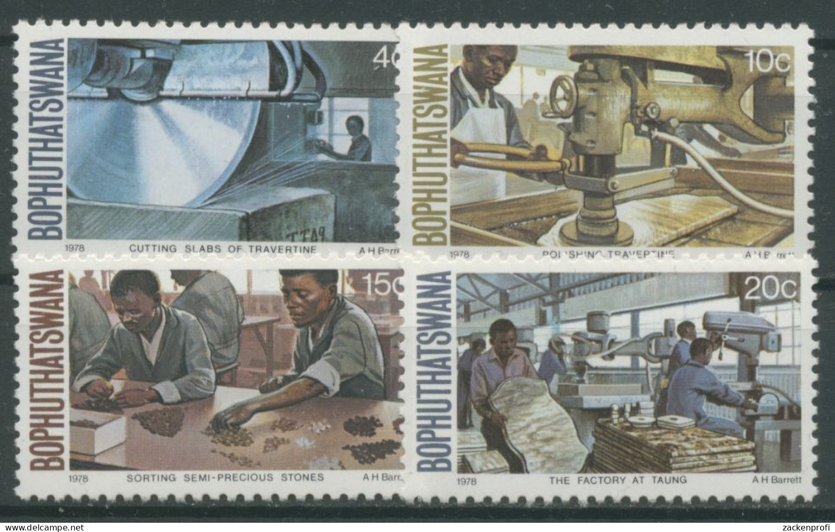 Bophuthatswana 1978 Marmor- Und Edelsteinindustrie 29/32 Postfrisch - Bophuthatswana