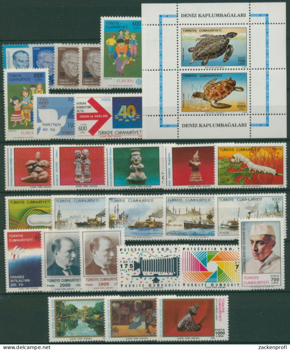 Türkei Kompletter Jahrgang 1989 Postfrisch (SG30602) - Unused Stamps