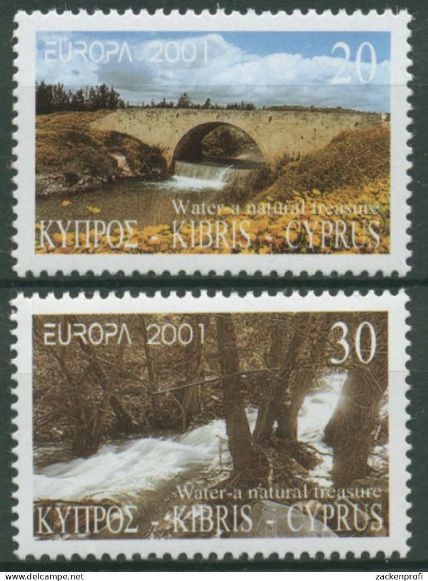 Zypern 2001 Europa: Lebensspender Wasser 976/77 Postfrisch - Ungebraucht