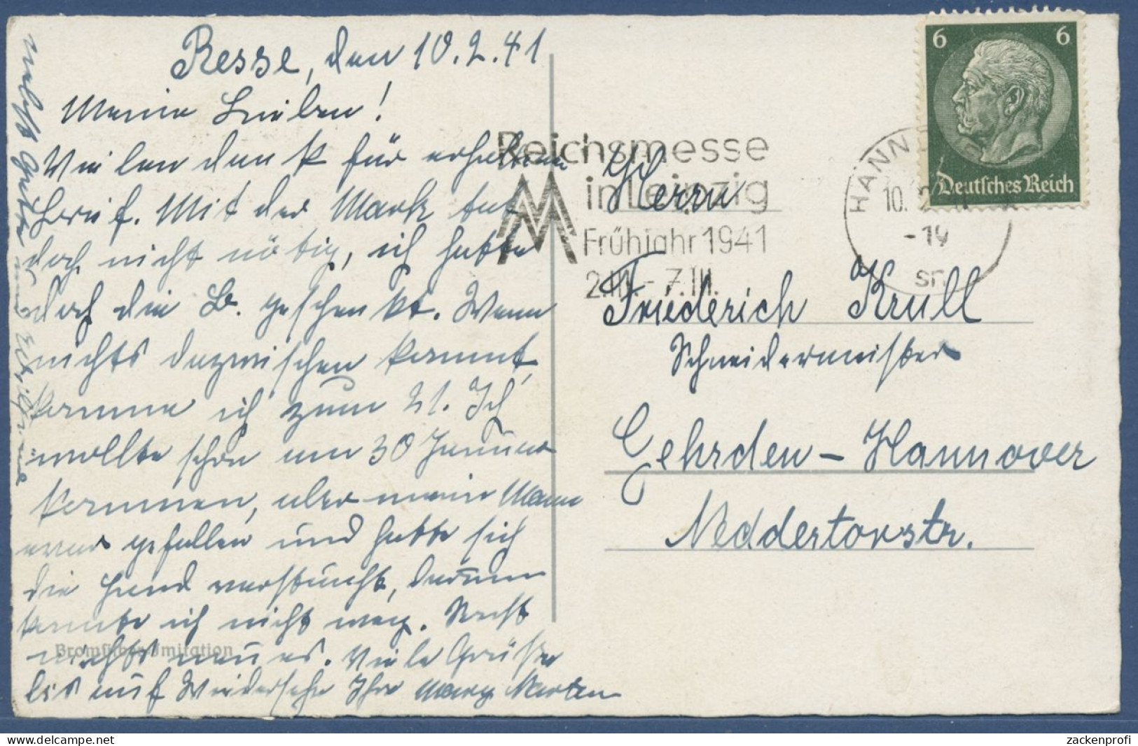 Hannover Maschsee Und Neues Rathaus, Gelaufen 1941 (AK2203) - Hannover