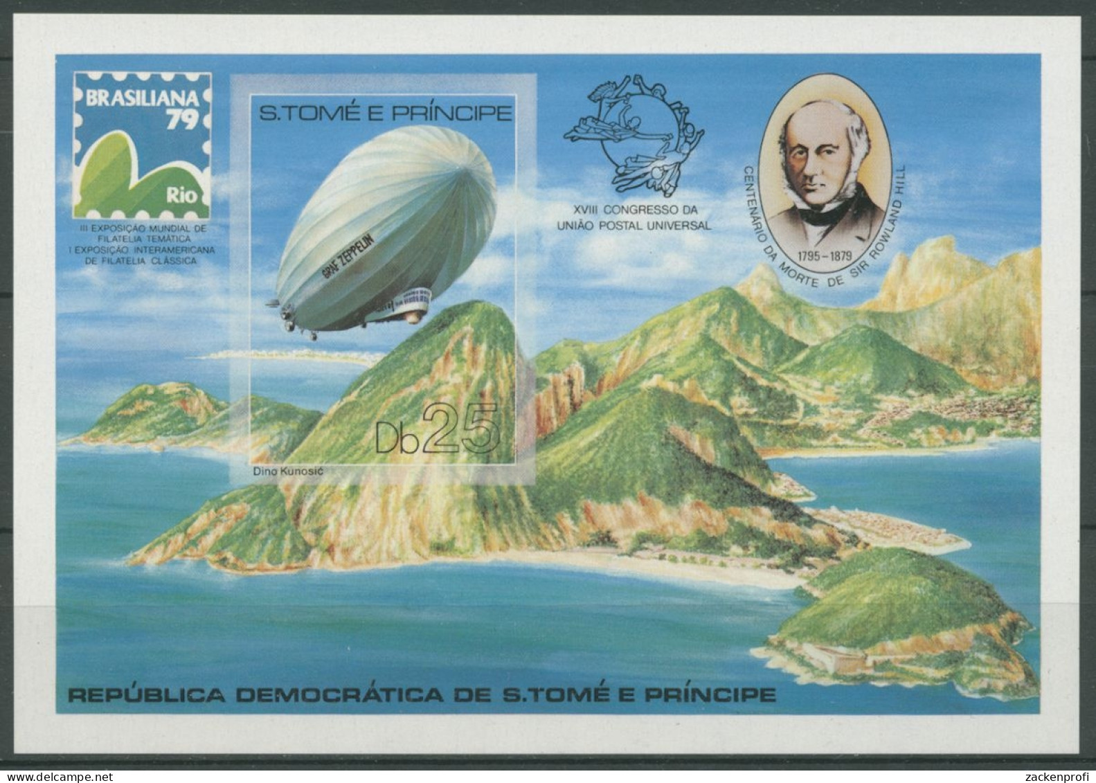 Sao Tomé Und Principe 1979 Zeppelin Block 36 B Postfrisch (C28291) - Sao Tome Et Principe