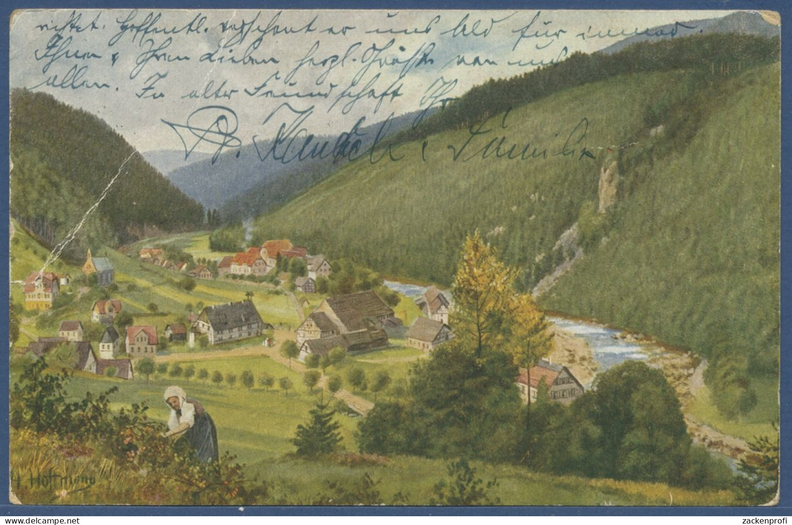 Schönmünzach Im Murgtal, Gelaufen 1941 (AK2246) - Baiersbronn