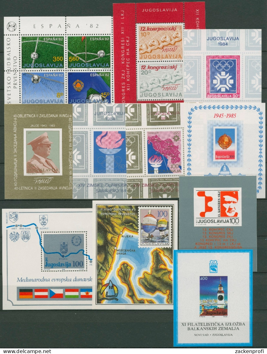Jugoslawien 1982-87 Block 20-30 Postfrisch (C93485) - Blocks & Sheetlets