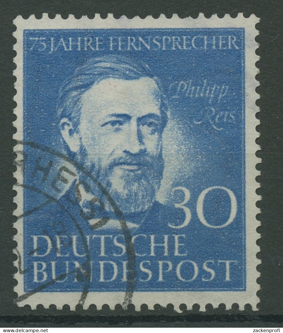 Bund 1952 Philipp Reis 161 Gestempelt, Zahnfehler (R19496) - Used Stamps