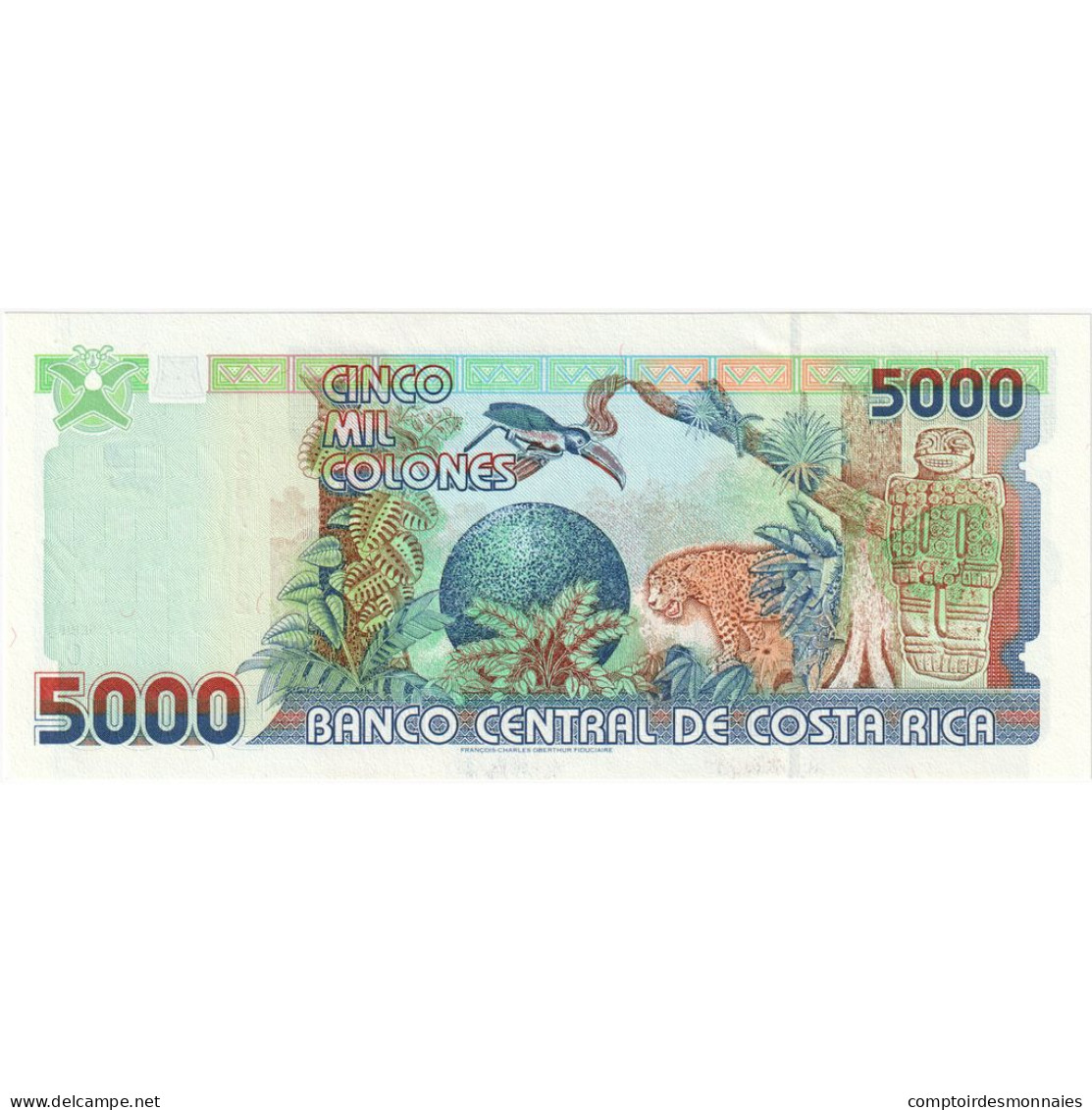 Billet, Costa Rica, 5000 Colones, 1999, 1999-02-24, KM:268a, NEUF - Costa Rica