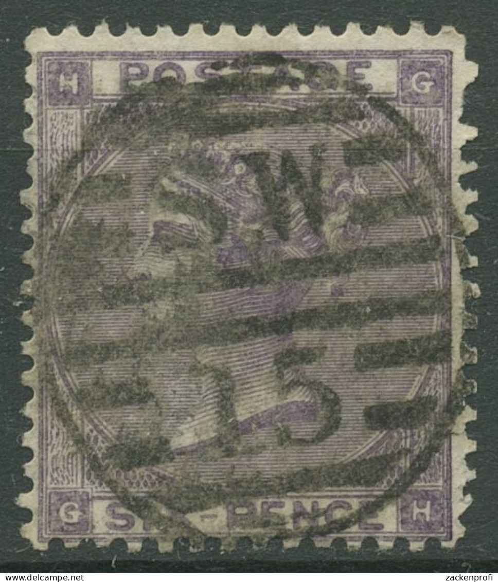Großbritannien 1862 Königin Victoria 6 Pence, 20 I Gestempelt, Zahnfehler - Gebruikt