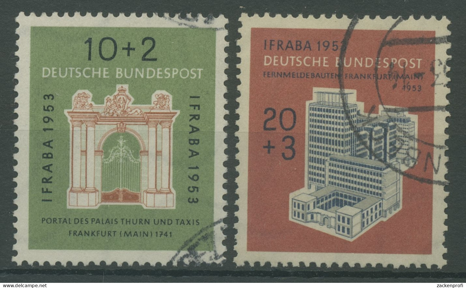 Bund 1953 Briefmarken-Austellung IFRABA 171/72 Gestempelt (R19519) - Oblitérés